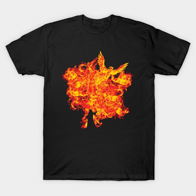 Reborn Phoenix T-Shirt by Daletheskater